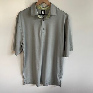 FootJoy Golf Athletic Short Sleeve Button‎ Shirt Size L